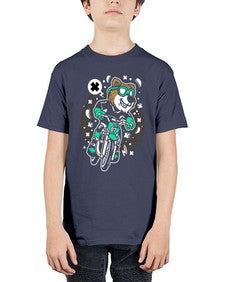 Bear motocross rider 15# - cartoon animals - Youth Tee Unisex