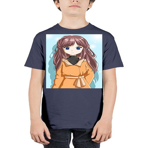 Beautiful and cool girl with yellow suit 73# - anime - Youth Tee Unisex