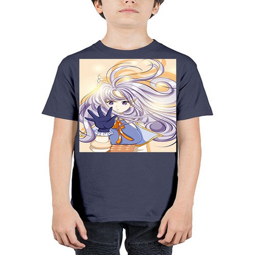 Beautiful and cute fairy with long purple hair 68# - anime - Youth Tee Unisex