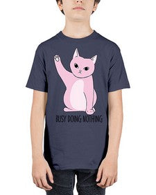 Busy Doing Nothing - cats - Youth Tee Unisex