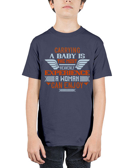 Carrying a baby is the most heavenly experience a woman can enjoy Style 287# - baby - Youth Tee Unisex