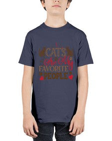 Cats Are My Favorite People Style 8# - cats - Youth Tee Unisex