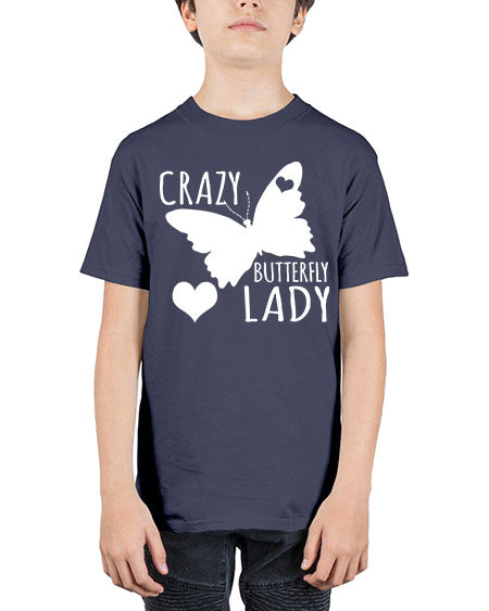 Crayz butterfly lady - butterfly - Youth Tee Unisex
