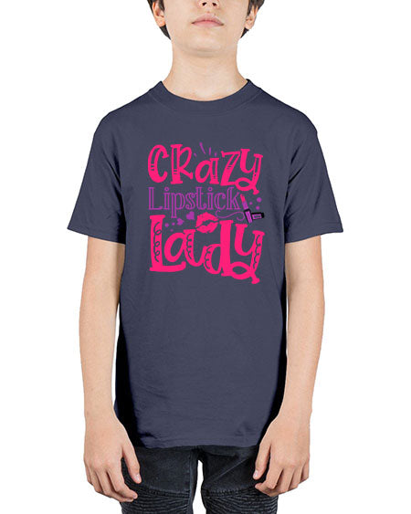 Crazy Lipstick Lady Style 241# - beauty - fashion - Youth Tee Unisex