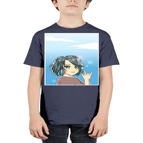 Cute and beautiful little girl with metal hand 151# - anime - Youth Tee Unisex