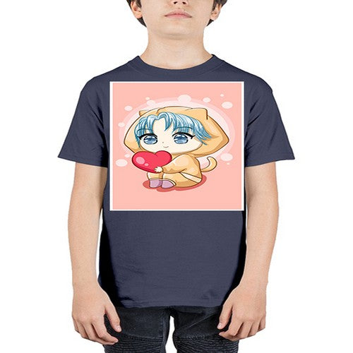 Cute and cool little boy with love 46# - anime - Youth Tee Unisex