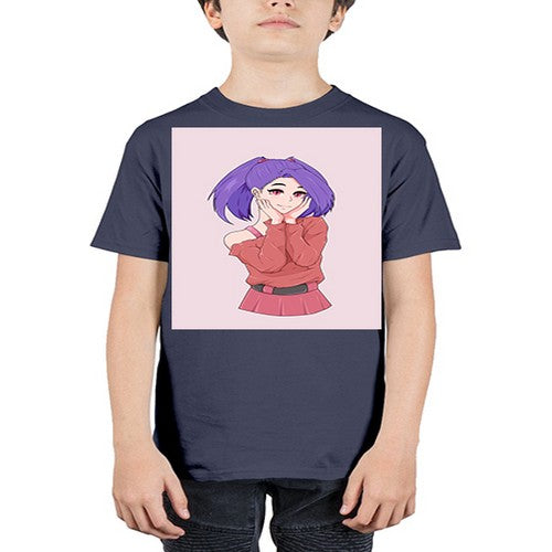 Cute girl with cute pose 138# - anime - Youth Tee Unisex