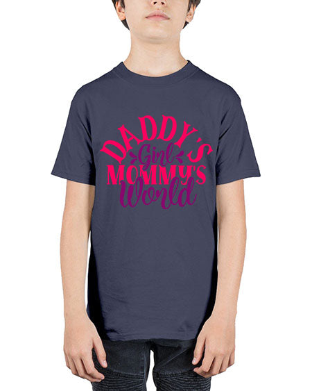 Daddys Girl Mommys World Style 68# - baby - Youth Tee Unisex