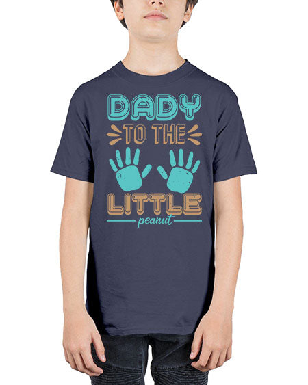 Dady to the little peanut Style 71# - baby shower - Youth Tee Unisex