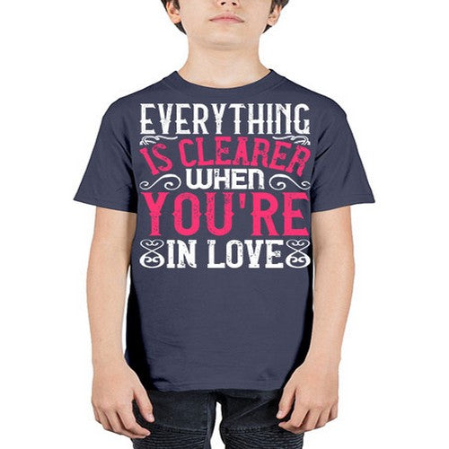 Everything is clearer when youre in love Style 48# - dogs - Youth Tee Unisex