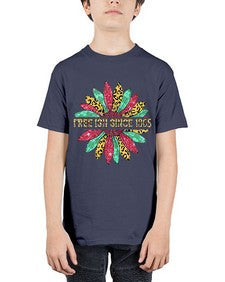 Freeish Since 1865 Sunflower Juneteenth 15# - black juneteenth - Youth Tee Unisex