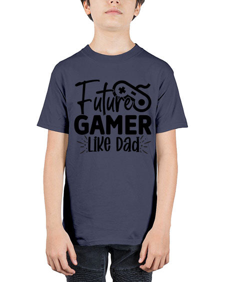Future Gamer Like Dad 312# - kids - Youth Tee Unisex