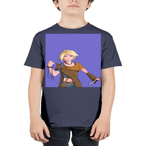 Girl hold knife 12# - anime - Youth Tee Unisex