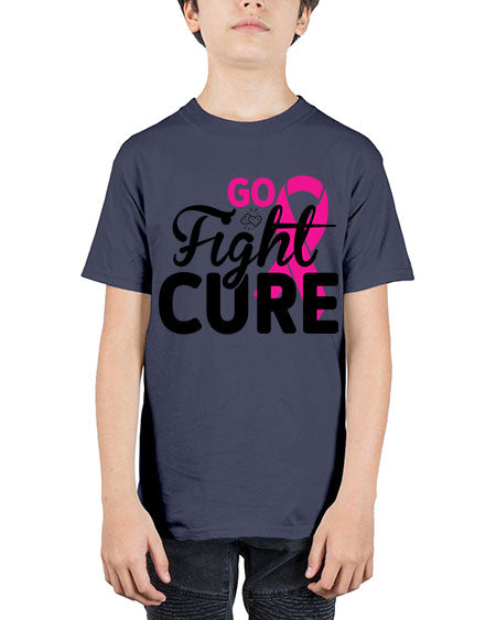 Go Fight Cure 23# - breast cancer - Youth Tee Unisex
