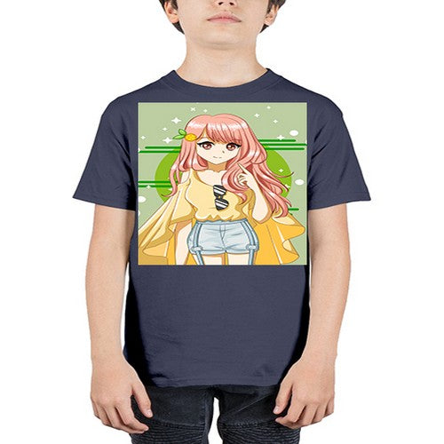 Happy and cute yellow blouse in summer holiday 43# - anime - Youth Tee Unisex