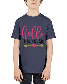 Hello Third Grade 350# - third grade - Youth Tee Unisex