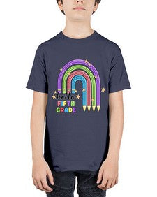 Hello fifth Grade Pencil Rainbow 265# - fifth grade - Youth Tee Unisex