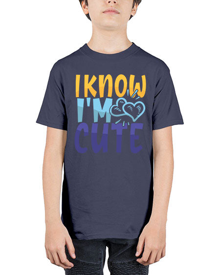I Know Im Cute Style 100# - baby - Youth Tee Unisex