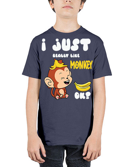 I just Really Lpve Monkey 7# - monkey - Youth Tee Unisex