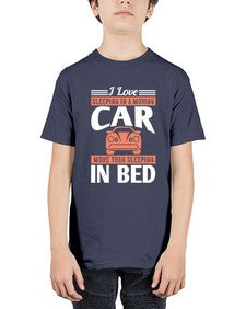 I love sleeping in a moving car more than sleeping in bed 17# - car - Youth Tee Unisex