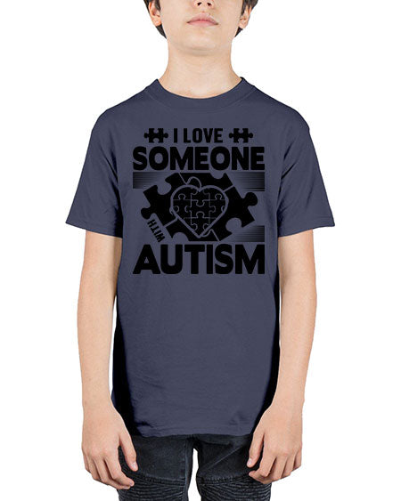 I love someone Style 47# - autism - Youth Tee Unisex