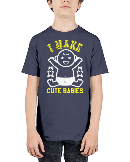 I make cute babies Style 107# - baby shower - Youth Tee Unisex