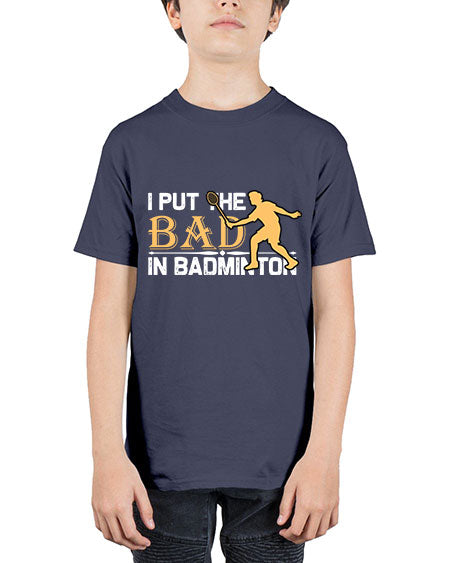 I put 1096# - badminton - Youth Tee Unisex