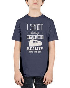 I shoot fantasy If you want reality ride the bus 2# - bus - Youth Tee Unisex