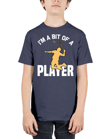 Im a bit 1071# - badminton - Youth Tee Unisex