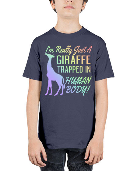 Im really just a giraffee trapped in human body - giraffee - Youth Tee Unisex