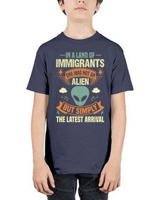In a lan of immigrants one was not an alien 28# - ufo - Youth Tee Unisex