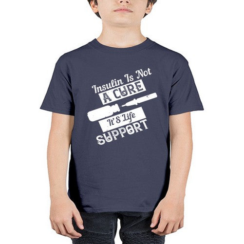 Insulin Is Not A Cure – It’S Life Support Style 24# - diabetes - Youth Tee Unisex