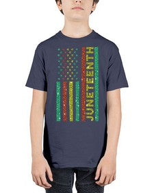 Juneteenth Freedom Day Afro Usa Flag Png 23# - black juneteenth - Youth Tee Unisex