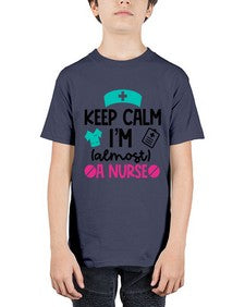 Keep Calm Im Almost A Nurse Style Style 1026# - nurse - Youth Tee Unisex