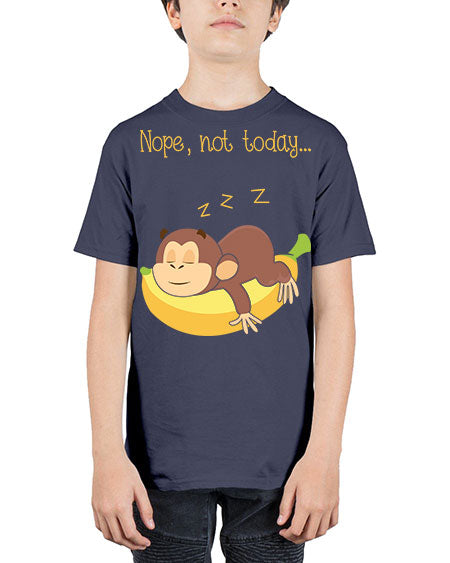 Lazy Monkey Nope Not Today 9# - monkey - Youth Tee Unisex