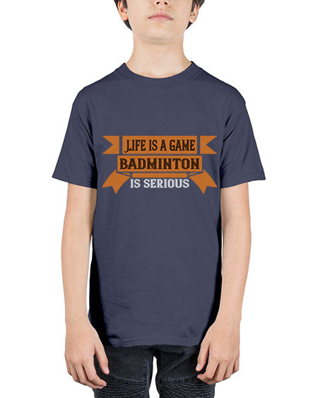 Life is a game badminton is serious 1984# - badminton - Youth Tee Unisex