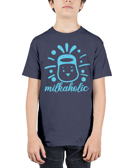 Milkaholic Style 155# - baby shower - Youth Tee Unisex
