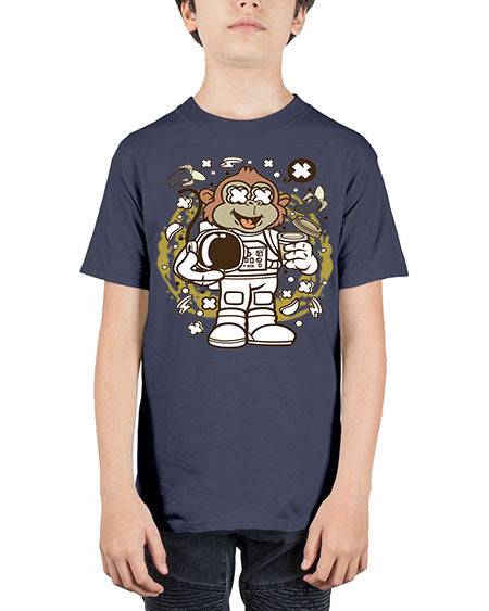 Monkey Astronaut - monkey - Youth Tee Unisex