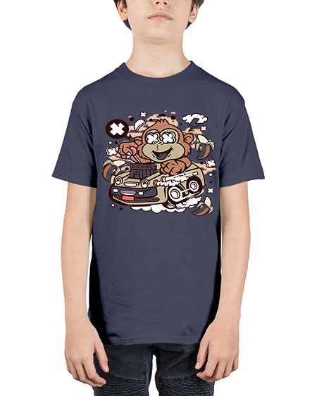 Monkey Hotrod - monkey - Youth Tee Unisex
