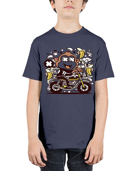Monkey Motocrosser - monkey - Youth Tee Unisex