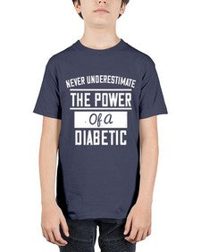Never Underestimate The Power Of A Diabetic Style 18# - diabetes - Youth Tee Unisex