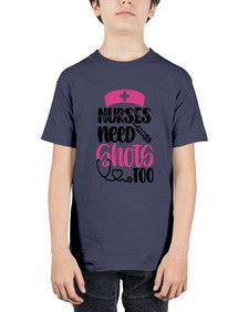 Nurses Need Shots Too Style Style 1252# - nurse - Youth Tee Unisex