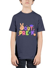 Peace Out PreK Peace Hand 638# - prek headstart - Youth Tee Unisex