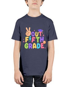 Peace Out fifth Grade Peace 621# - fifth grade - Youth Tee Unisex