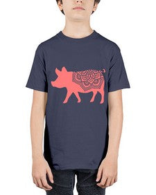 PigMandala 985# - mandala - Youth Tee Unisex