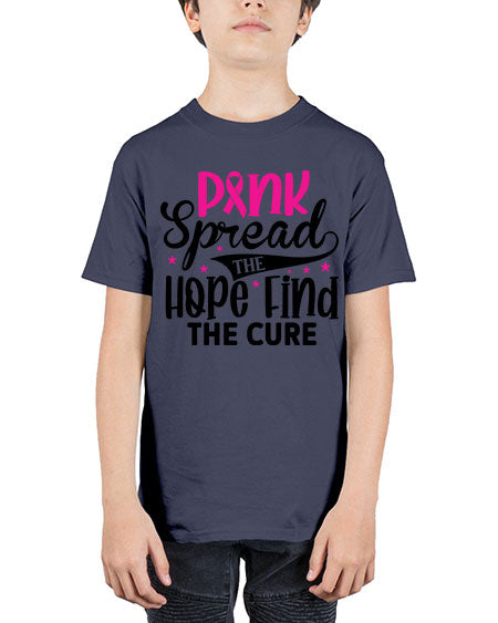 Pink Spread the Hope Find the Cure 10# - breast cancer - Youth Tee Unisex