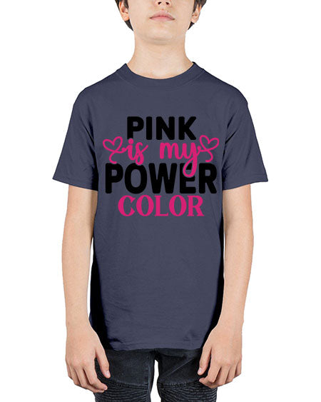 Pink is My Power Color 11# - breast cancer - Youth Tee Unisex