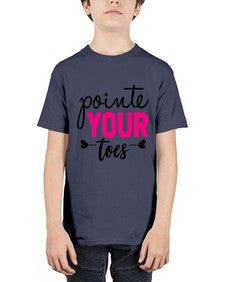 Pointe your toes 176# - ballet - Youth Tee Unisex