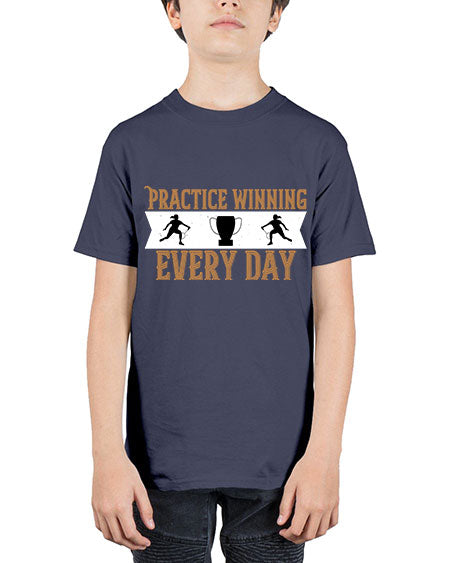 Practice winning every day 1922# - badminton - Youth Tee Unisex