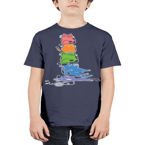 Pride Kawaii Cats Pile Cute Anime 277# - anime - Youth Tee Unisex
